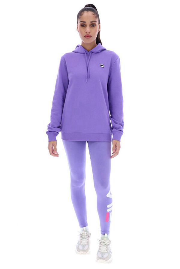 Fila Clementina Women's Hoodies - Purple,NZ 756-96174